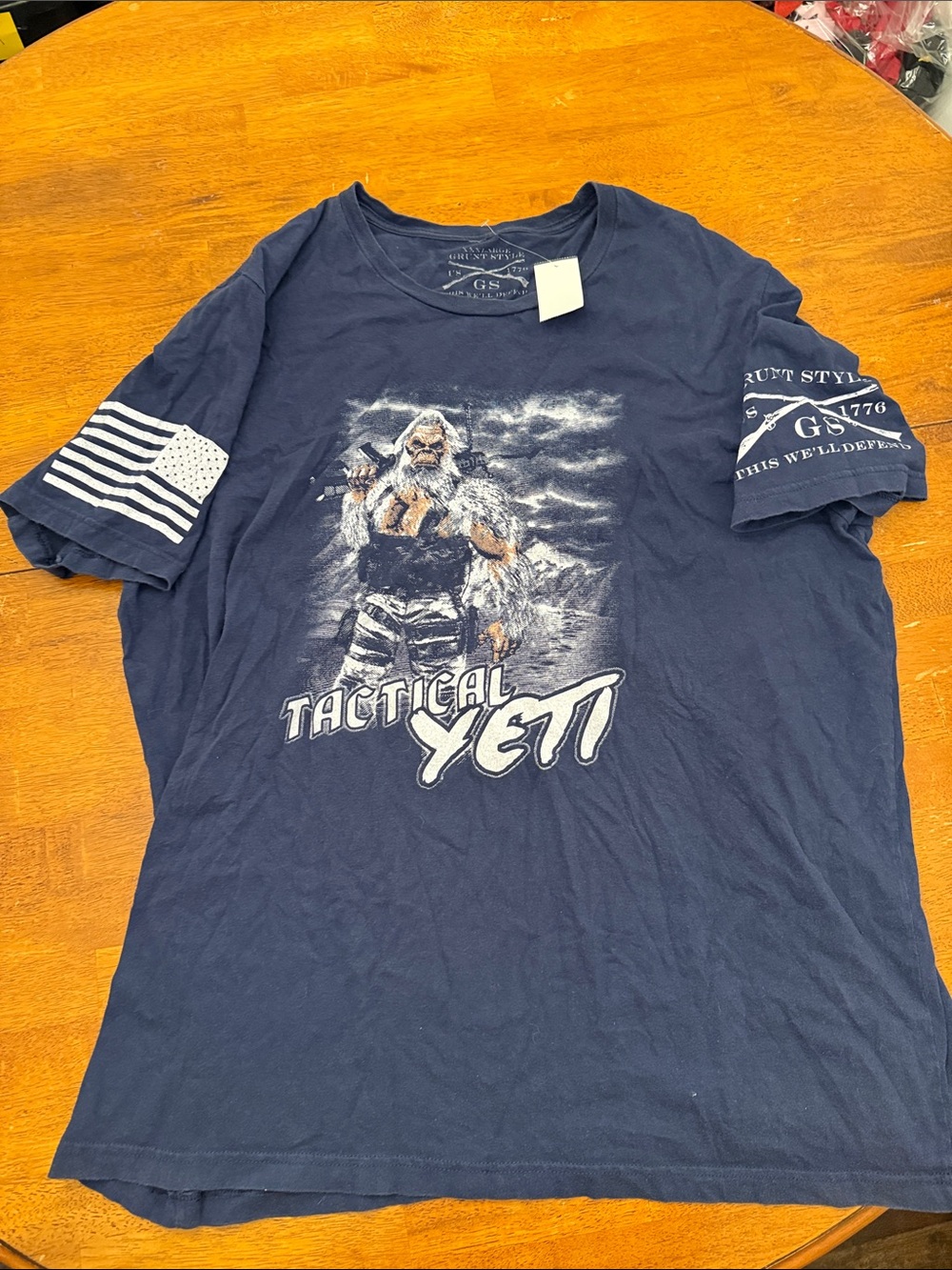Grunt Style Tactical Yeti Short Sleeve Tee - Navy xxxl